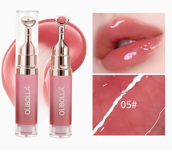 Metal-Tip Cooling Plumping Lip Gloss | Mirror-Shine Lip Serum with Hydrating, Fine-Line Smoothing & Volumizing Effect